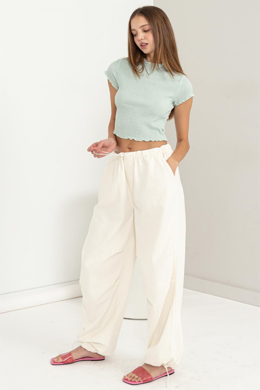 HYFVE Lettuce Hem Crop Top HYFVE Lettuce Hem Crop Top - TopFashionHQ