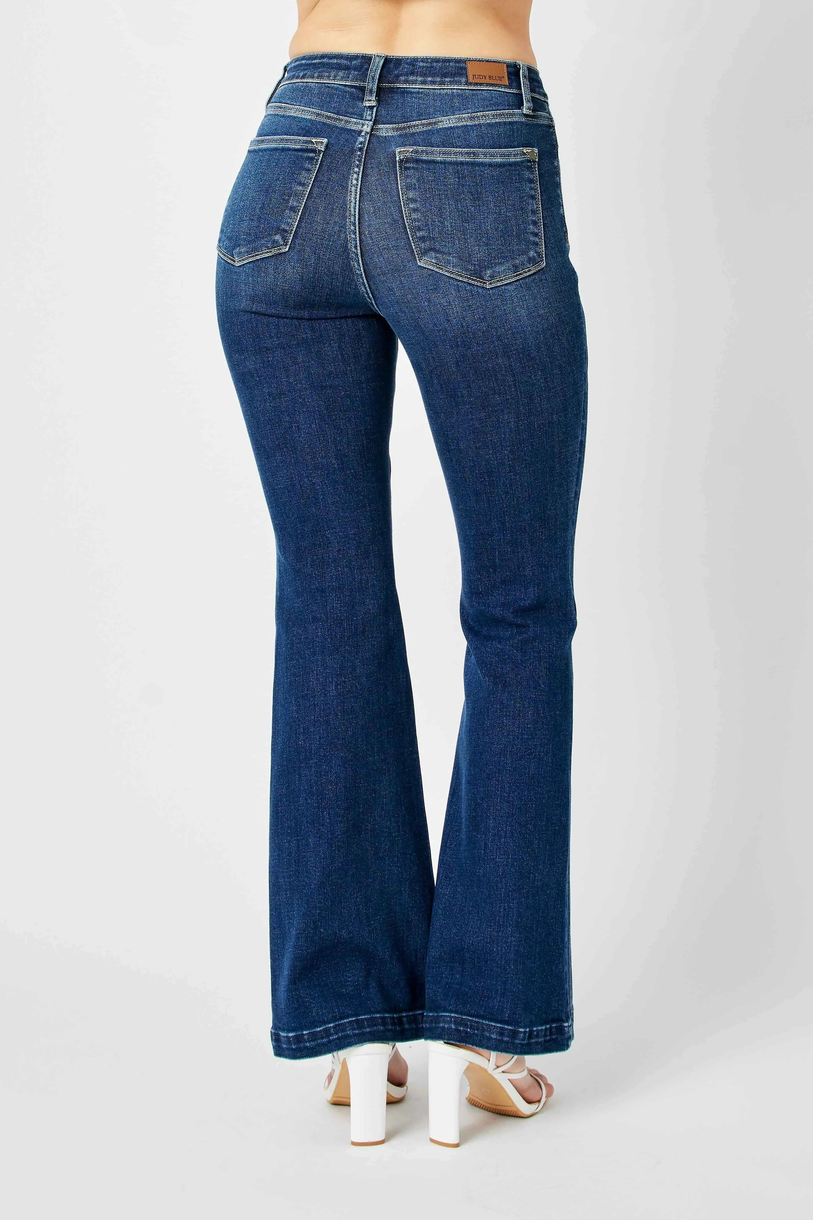 Judy Blue Full Size Hw Angled Side Seam Detail Flare Jeans Plus Size Judy Blue Full Size Hw Angled Side Seam Detail Flare Jeans Plus Size