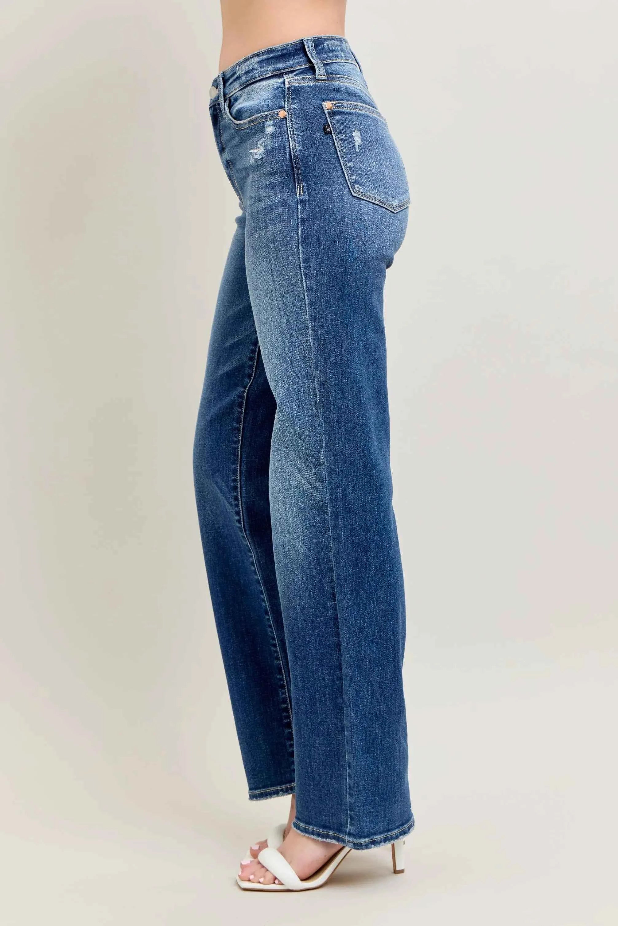 Judy Blue Full Size High Waist 90's Straight Leg Jeans Plus Size Judy Blue Full Size High Waist 90's Straight Leg Jeans Plus Size
