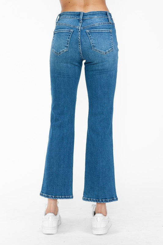 bytos Full Size Cat's Whiskers Mid Rise Ankle Jeans bytos Full Size Cat's Whiskers Mid Rise Ankle Jeans