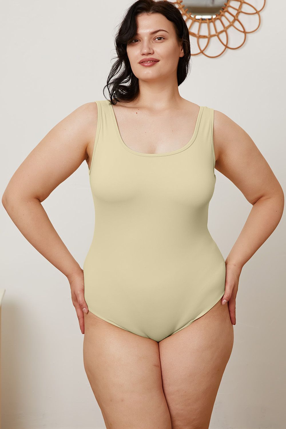 Basic Bae Full Size Square Neck Sleeveless Bodysuit Basic Bae Full Size Square Neck Sleeveless Bodysuit - TopFashionHQ