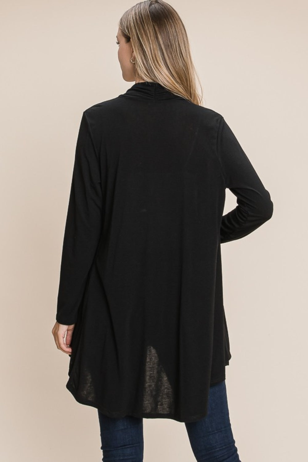 BOMBOM Open Front Long Sleeve Cardigan BOMBOM Open Front Long Sleeve Cardigan - TopFashionHQ