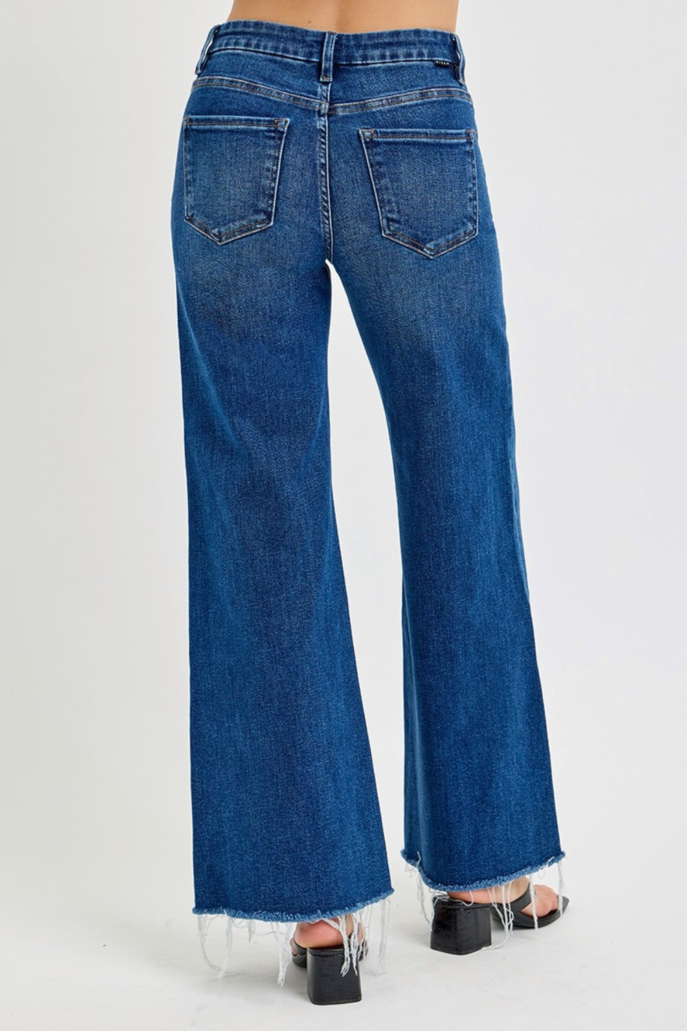 RISEN Tummy Control High Rise Wide Leg Jeans RISEN Tummy Control High Rise Wide Leg Jeans - TopFashionHQ
