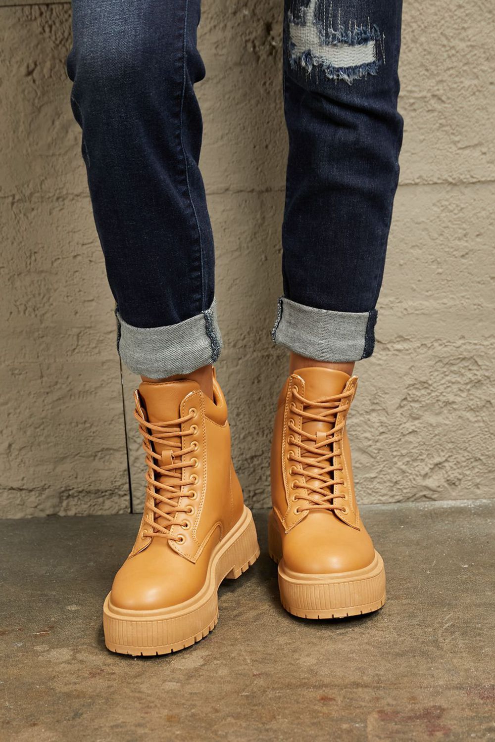 East Lion Corp Platform Combat Boots East Lion Corp Platform Combat Boots - TopFashionHQ