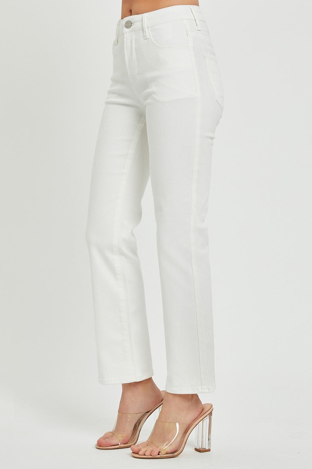 RISEN Full Size Mid Rise Jeans with Pockets RISEN Full Size Mid Rise Jeans with Pockets - TopFashionHQ