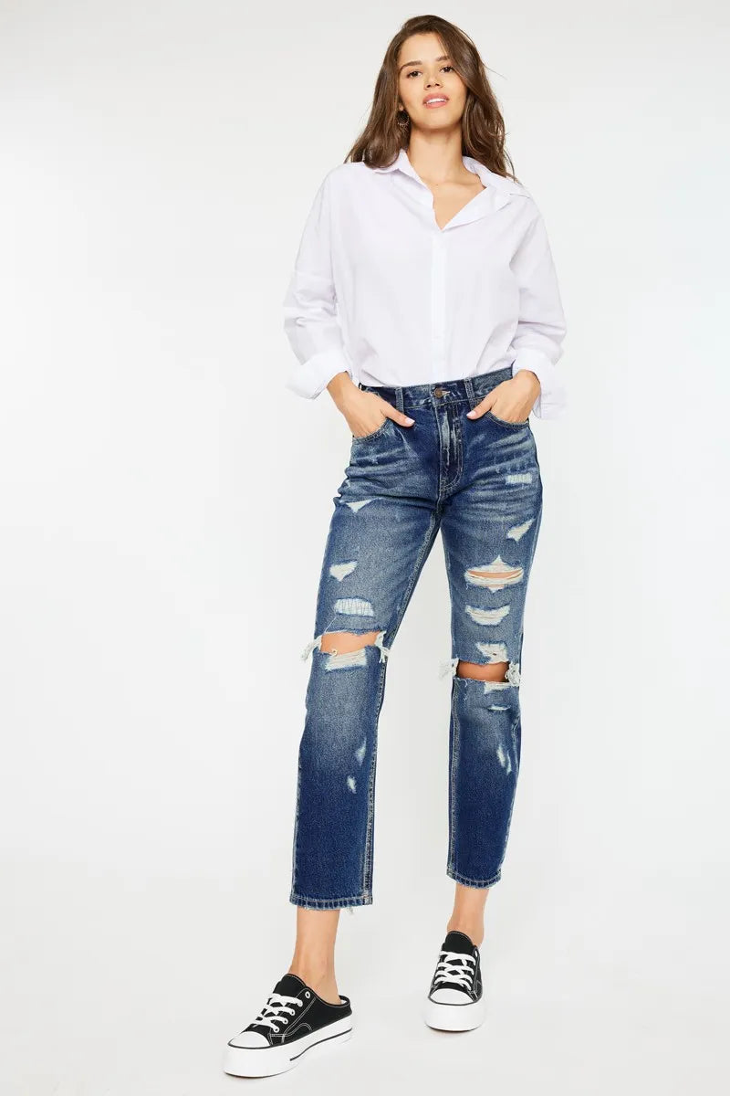 Kancan High Rise Distressed Mom Fit Jeans 4dda6e6109fa4ea2bf019265df74846c-Max-Origin