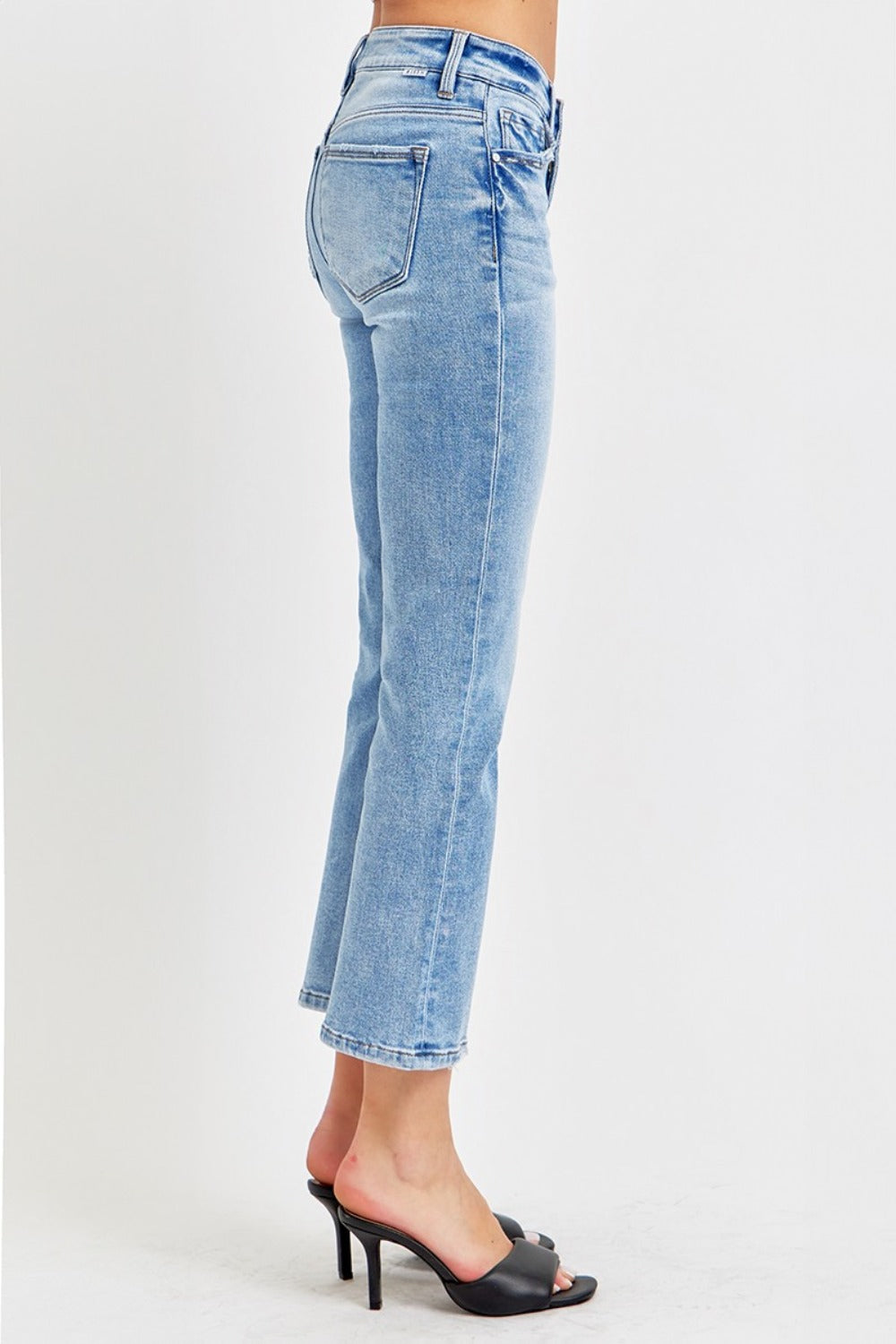 RISEN Full Size Low Rise Crop Slim Straight Jeans RISEN Full Size Low Rise Crop Slim Straight Jeans - TopFashionHQ
