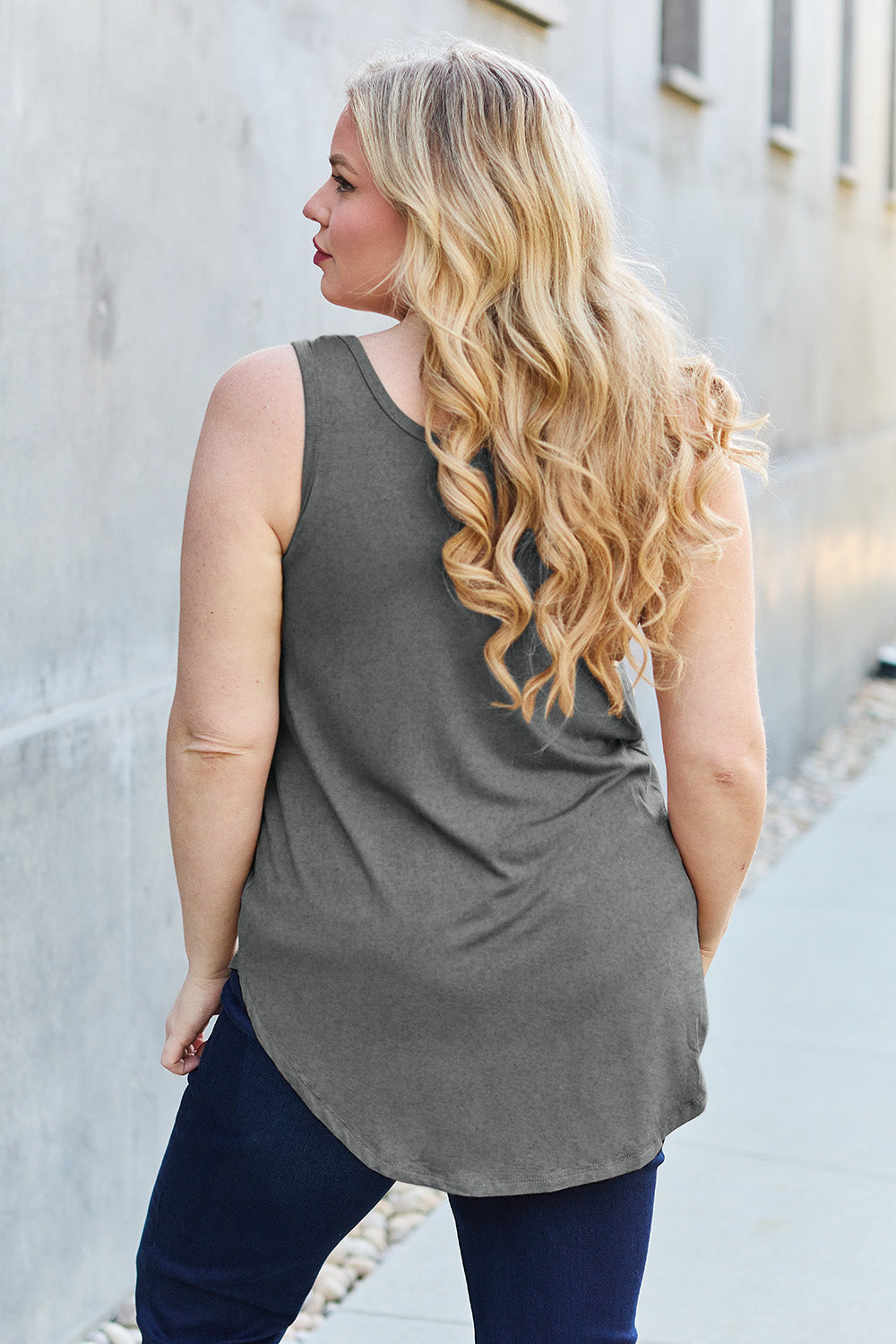 Basic Bae Full Size Round Neck Tank Basic Bae Full Size Round Neck Tank - TopFashionHQ