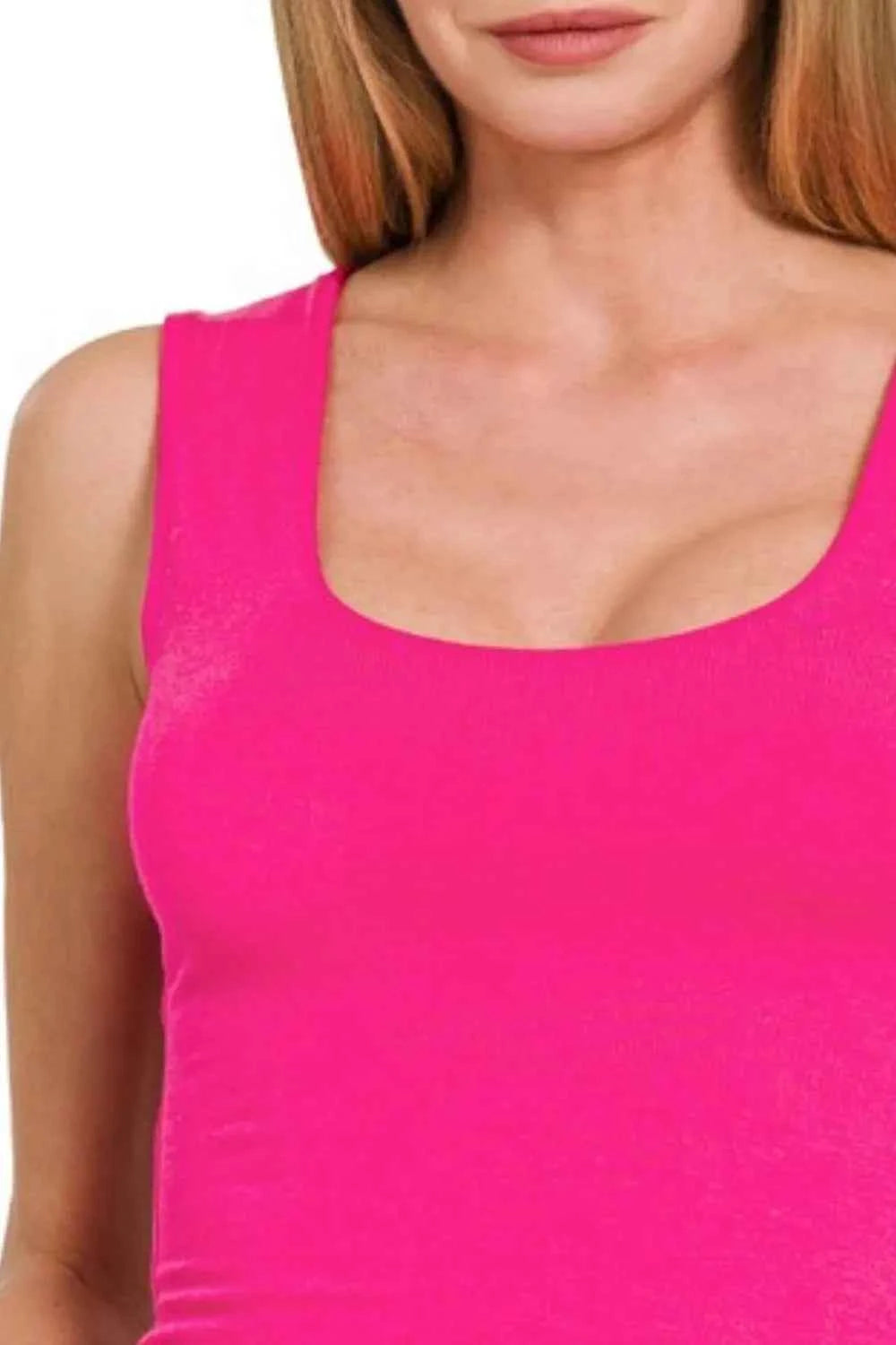 Zenana Double Layered Cropped Tank Top Zenana Double Layered Cropped Tank Top