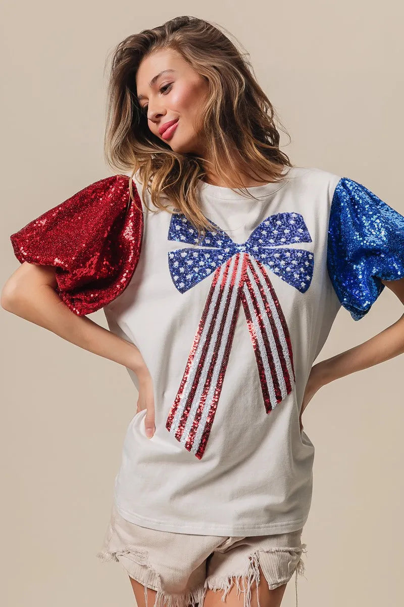 BiBi Sequin American Flag Bow Top 50b525554edc44d09db32d5f2f009d8e-Max-Origin