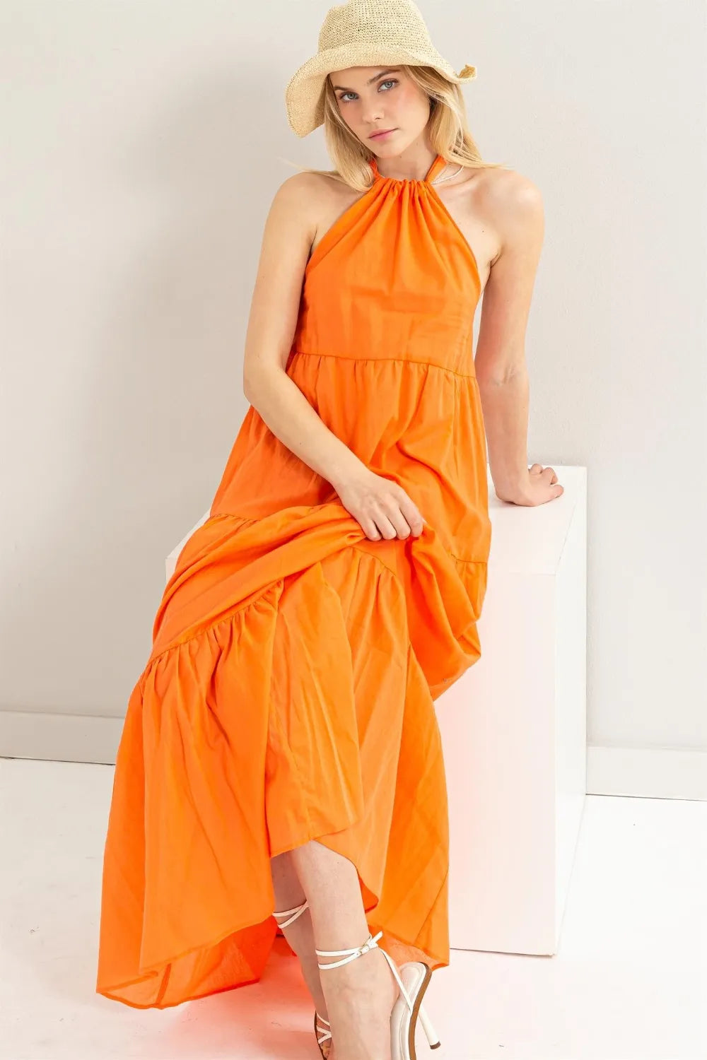 HYFVE Halter Neck Cover Up Maxi Dress 532ef0e4-2775-436f-a2e4-0b87e529a979-Max