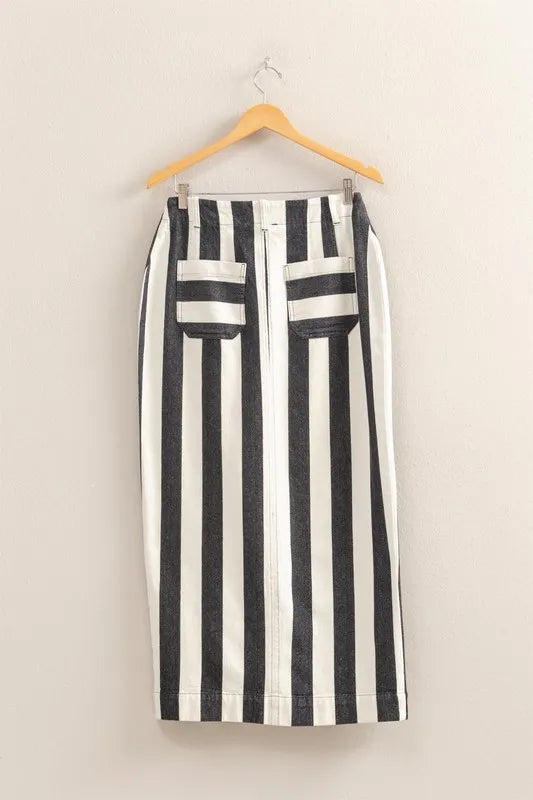 HYFVE Striped Pocket Detail Maxi Skirt 53ac6365a45d4fafa04b5f9d41e537dd-Max-Origin
