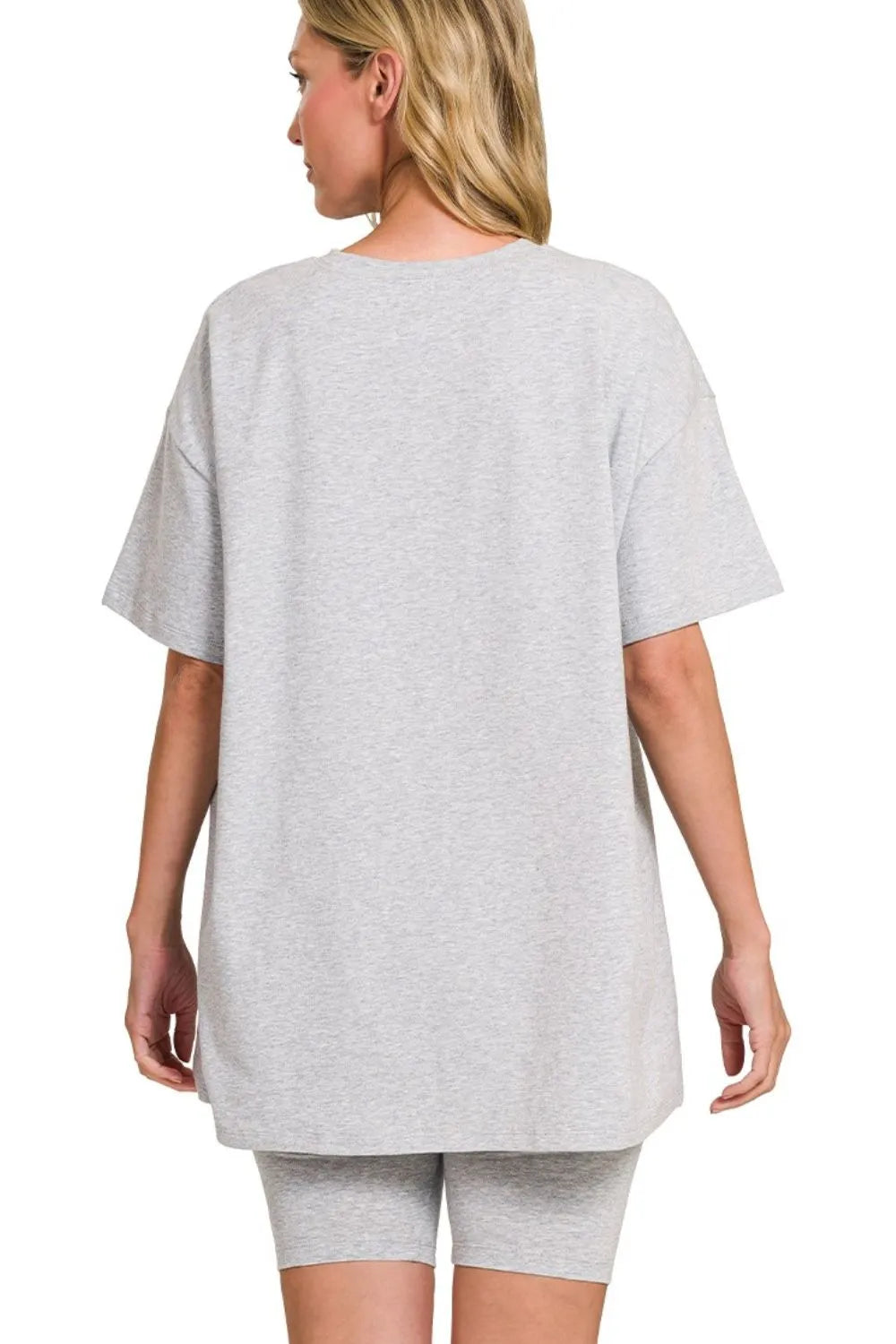 Zenana Cotton Round Neck Top & Biker Shorts 5449005f-a8a2-4483-9968-625233733997-Max-Origin