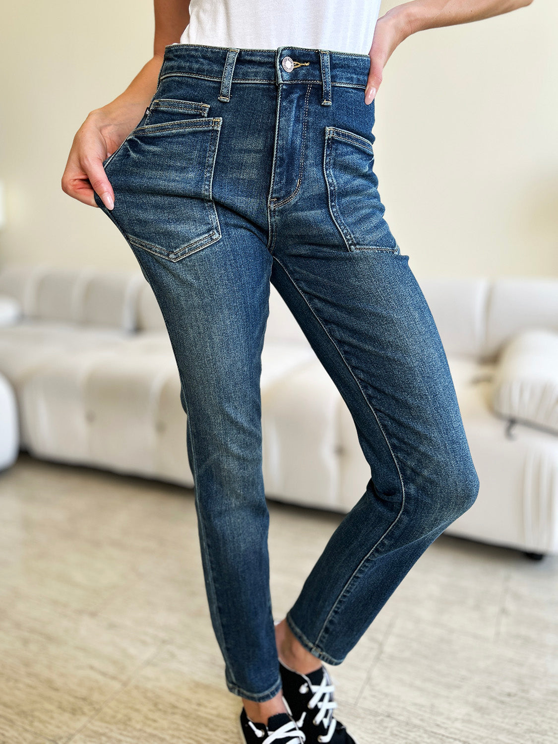 Judy Blue Full Size High Waist Skinny Jeans Judy Blue Full Size High Waist Skinny Jeans - TopFashionHQ