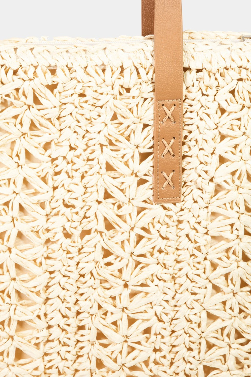 Fame Straw Braided Tote Bag Fame Straw Braided Tote Bag - TopFashionHQ