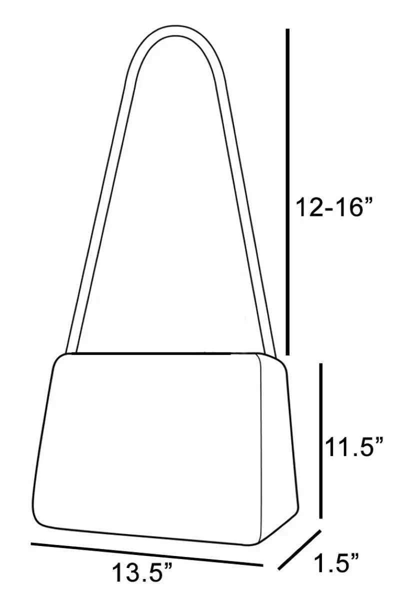 Fame Rivet Trim Suede Fringe Shoulder Bag Fame Rivet Trim Suede Fringe Shoulder Bag