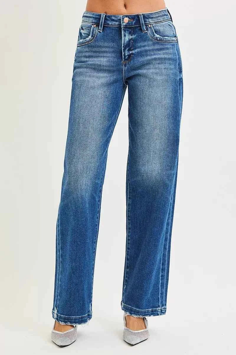 RISEN Full Size Slouchy Baggy Jeans Pocket Side Seam Detail Plus Size RISEN Full Size Slouchy Baggy Jeans Pocket Side Seam Detail Plus Size