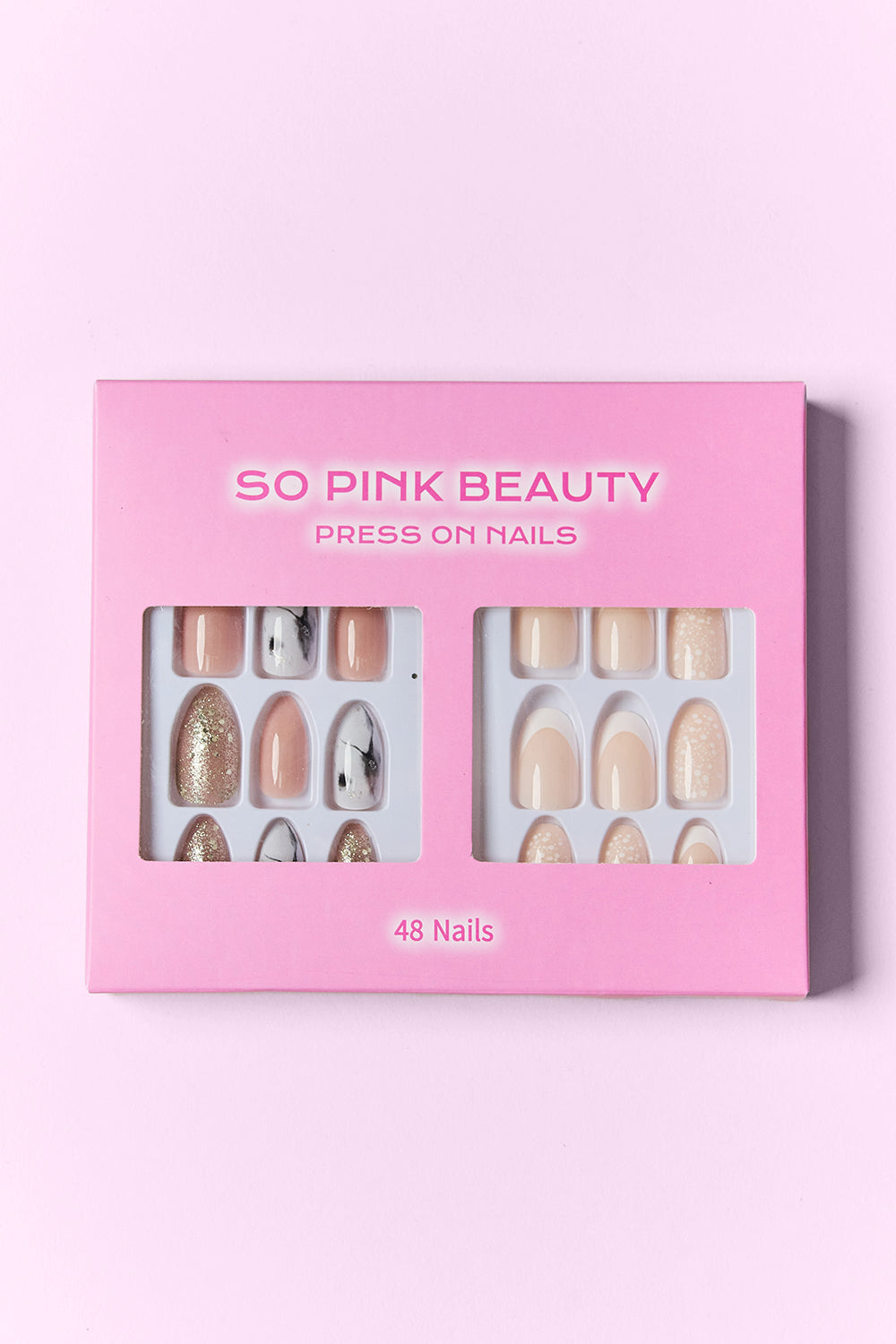 SO PINK BEAUTY Press On Nails 2 Packs SO PINK BEAUTY Press On Nails 2 Packs - TopFashionHQ