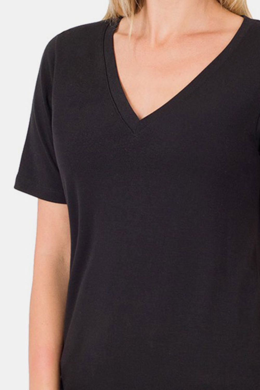 Zenana V-Neck Short Sleeve T-Shirt Zenana V-Neck Short Sleeve T-Shirt - TopFashionHQ