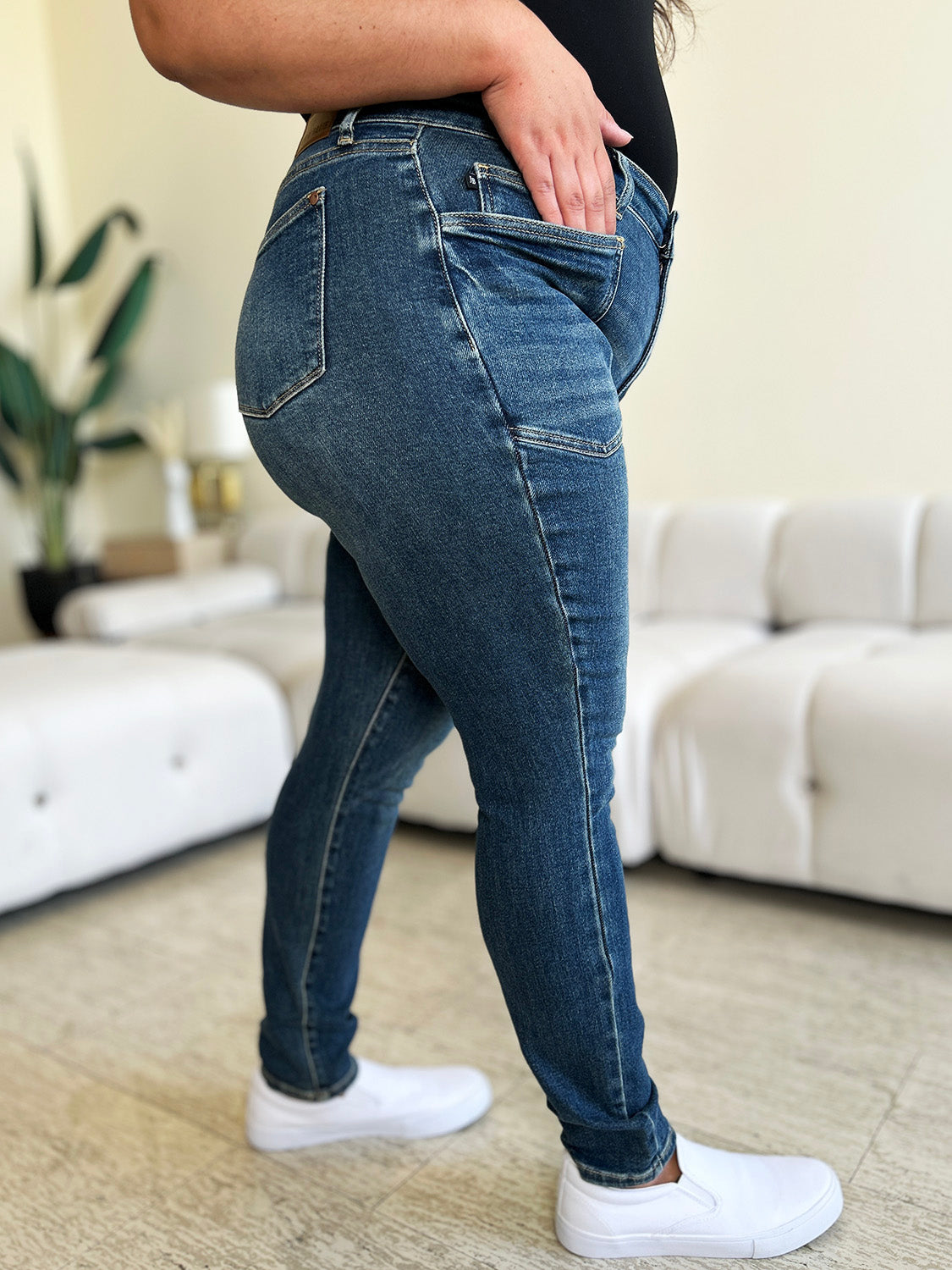 Judy Blue Full Size High Waist Skinny Jeans Judy Blue Full Size High Waist Skinny Jeans - TopFashionHQ