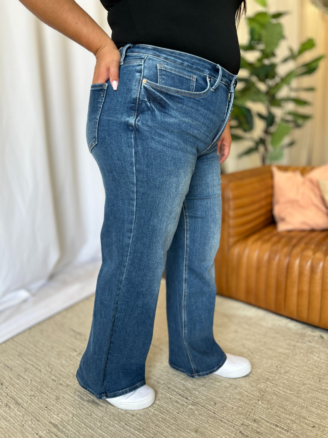 RFM Full Size High Rise Tummy Control Wide Leg Jeans RFM Full Size High Rise Tummy Control Wide Leg Jeans