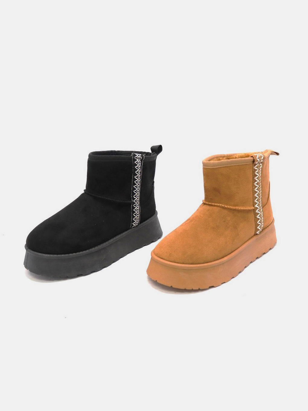 WILD DIVA Round Toe Platform Boots WILD DIVA Round Toe Platform Boots - TopFashionHQ