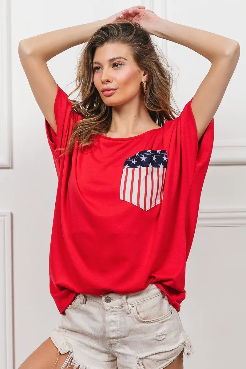 BiBi French Terry With Front Pocket Dolman Sleeves Top 64d5d996c2e4458aa8d59d6702b88223-Max-Origin