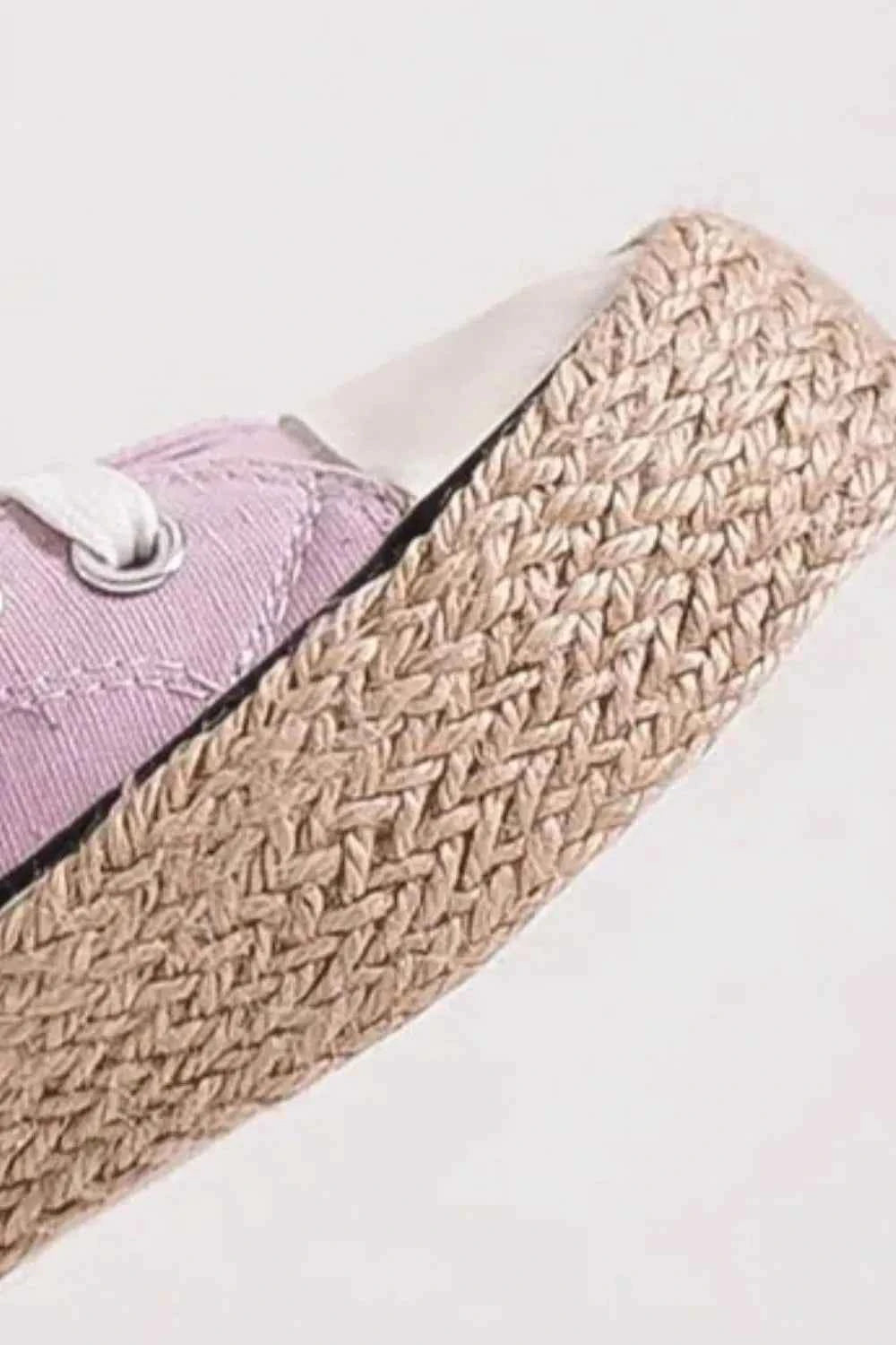 Beast Fashion Lace Up Woven Espadrille Sole Sneakers Beast Fashion Lace Up Woven Espadrille Sole Sneakers