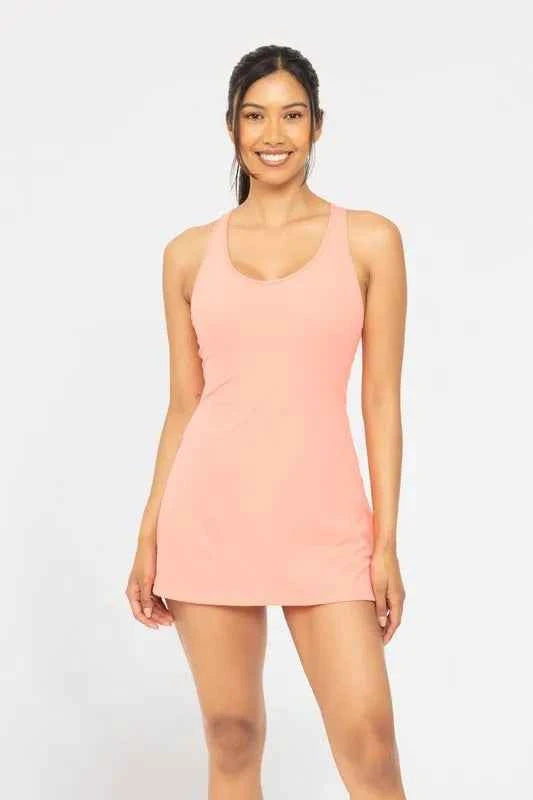 MONO B Twist Racerback Fit-and-Flare Dress MONO B Twist Racerback Fit-and-Flare Dress
