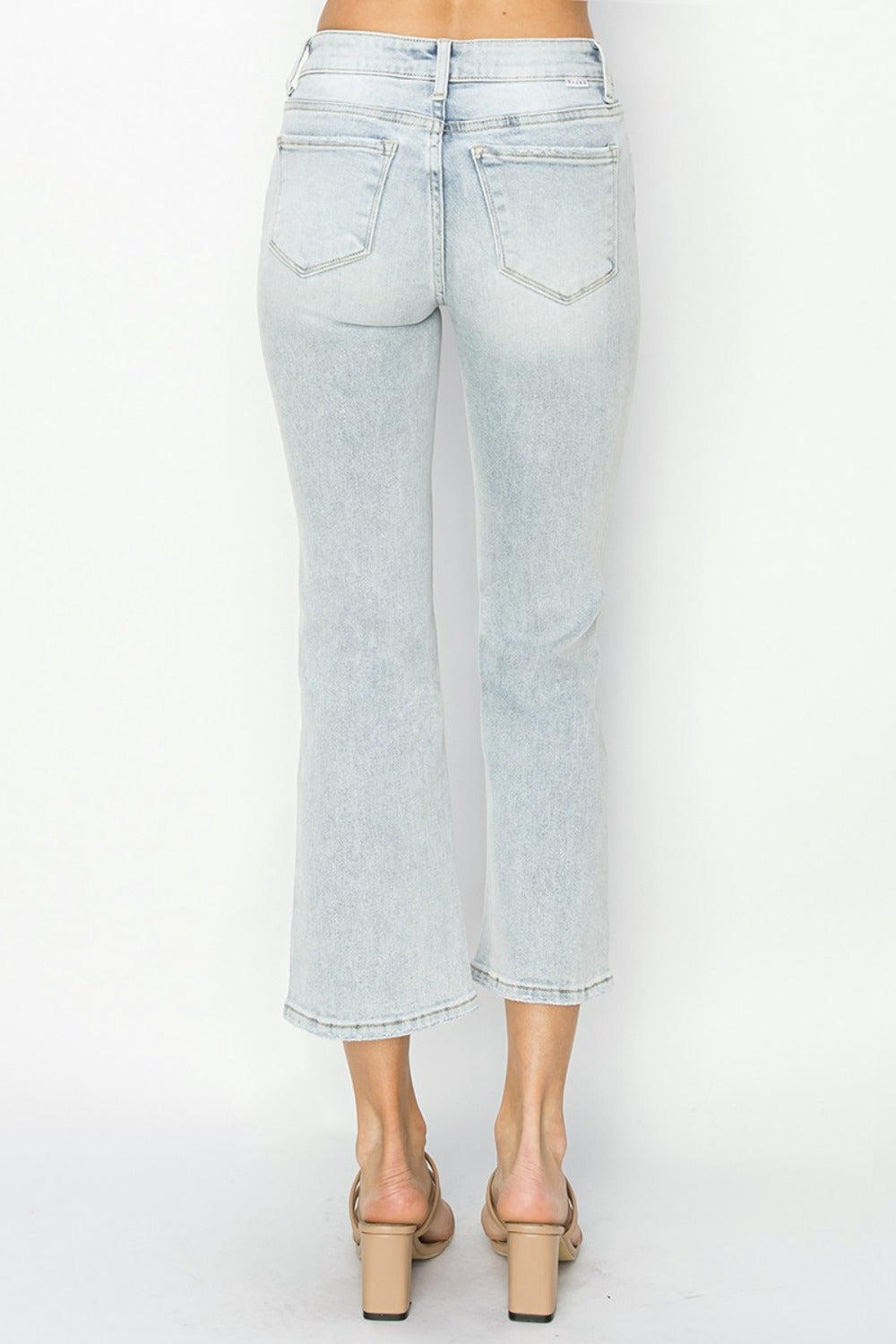 RISEN Full Size Mid Rise Cropped Flare Jeans RISEN Full Size Mid Rise Cropped Flare Jeans