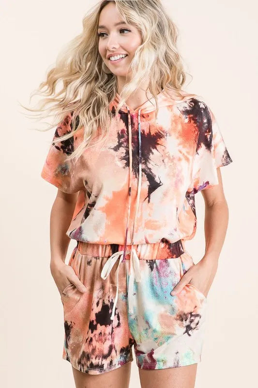 BiBi Tie Dye Terry Hoodie With Drawstring 66a4ea4dbd3448919306cc60ff27a0ee-Max-Origin