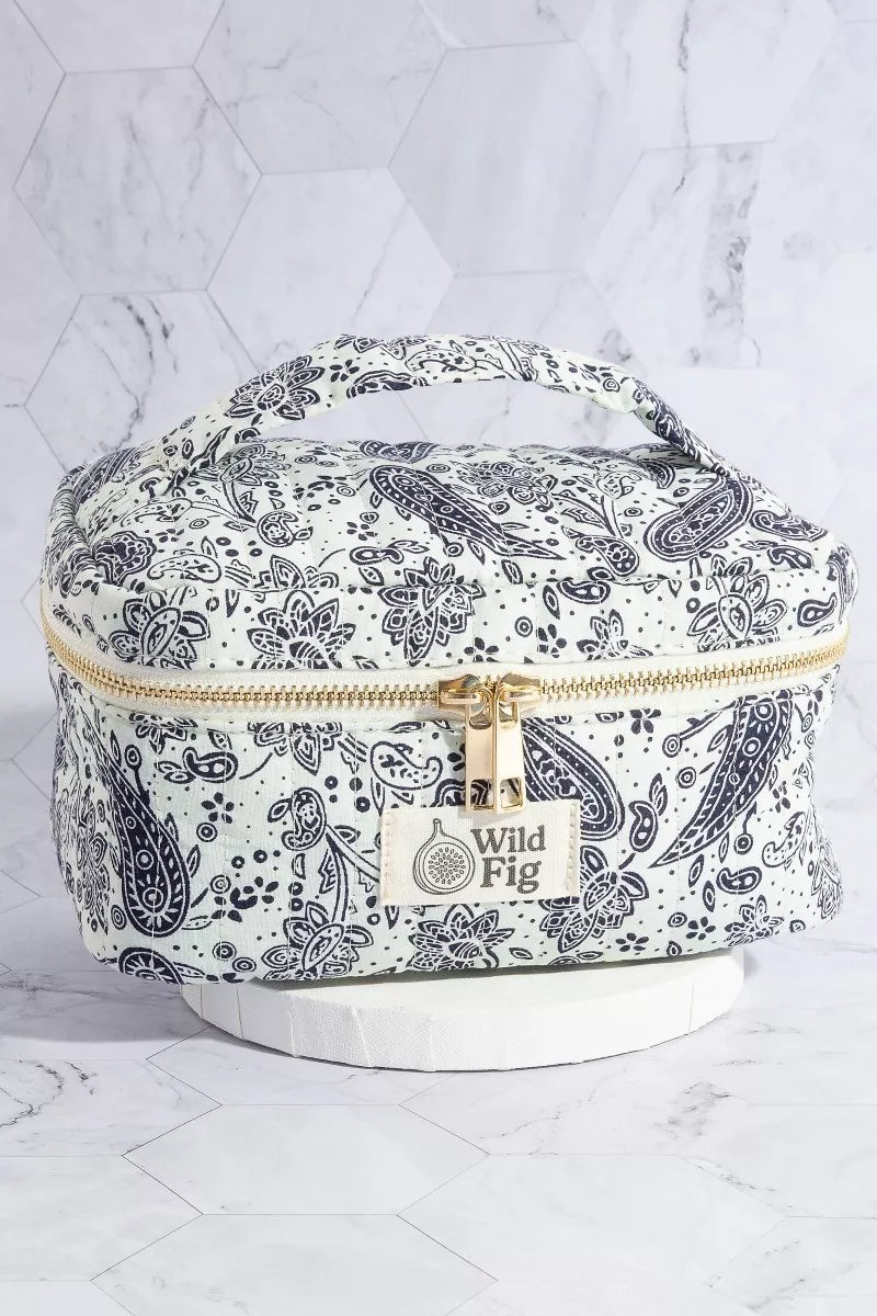Fame Paisley Pattern Makeup Case Cosmetic Bag 6800ac1d-235f-4c98-bdcc-e47afcd85d69-Max-Origin