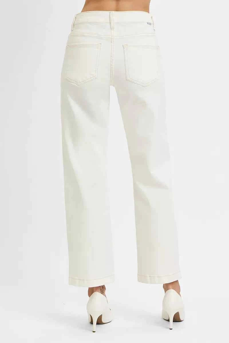 RISEN Full Size Tummy Control Mid Rise Ankle Straight Jeans Plus Size RISEN Full Size Tummy Control Mid Rise Ankle Straight Jeans Plus Size