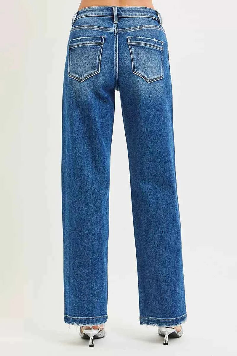 RISEN Full Size Slouchy Baggy Jeans Pocket Side Seam Detail Plus Size RISEN Full Size Slouchy Baggy Jeans Pocket Side Seam Detail Plus Size