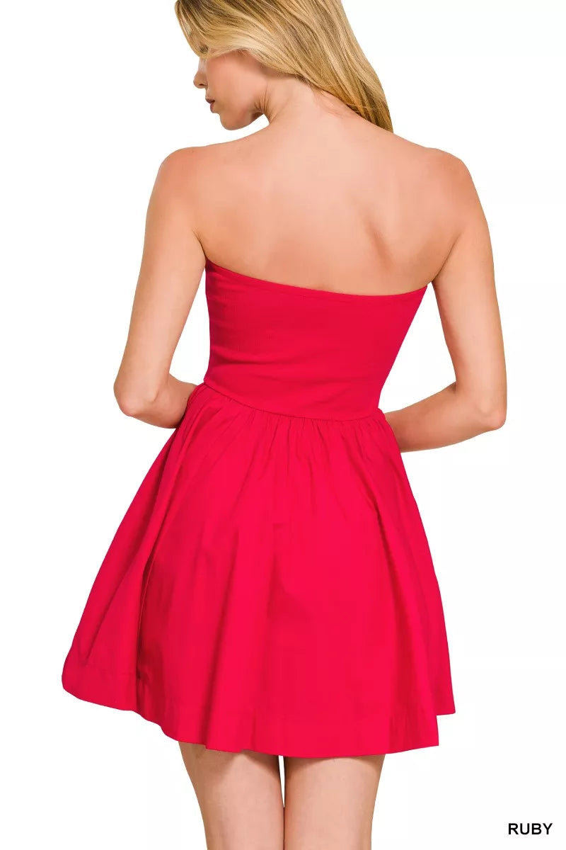 Zenana Combined Knit Tube Top Flare Mini Dress 6cf7212fc1334bad8c3e1ed4f920caad-Max-Origin