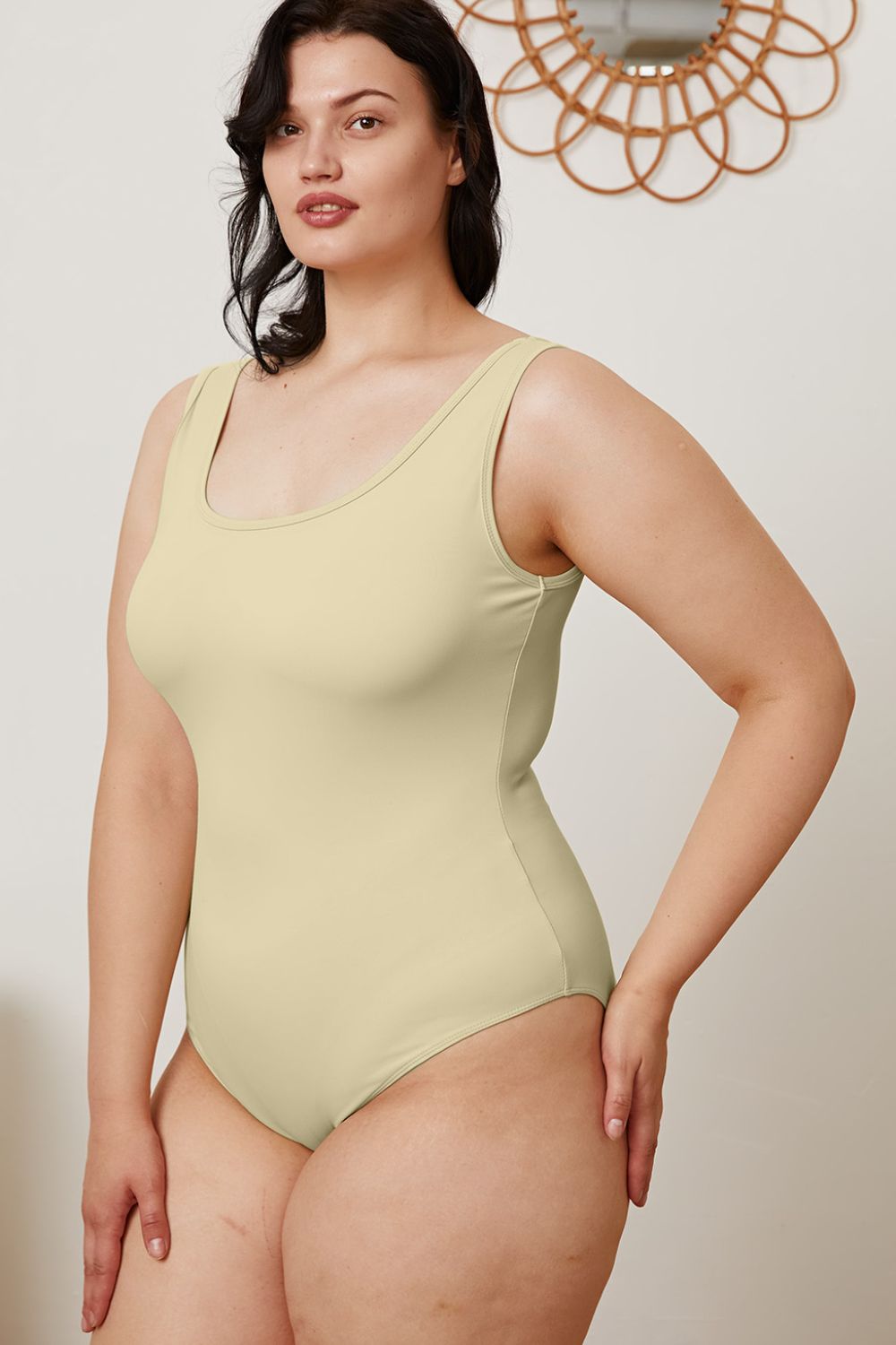 Basic Bae Full Size Square Neck Sleeveless Bodysuit Basic Bae Full Size Square Neck Sleeveless Bodysuit - TopFashionHQ