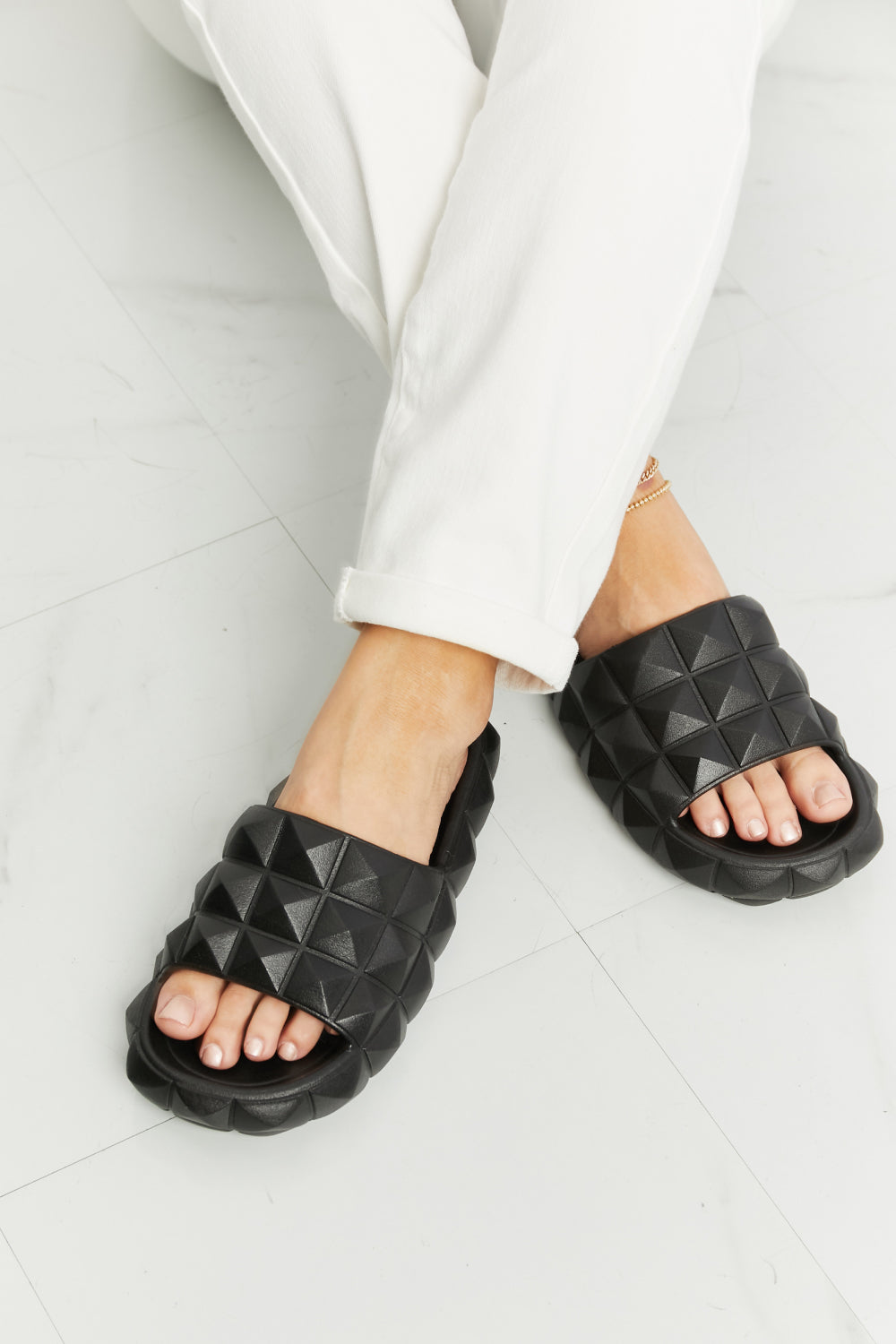 Legend Let's Chill 3D Stud Slide Sandal Legend Let's Chill 3D Stud Slide Sandal - TopFashionHQ
