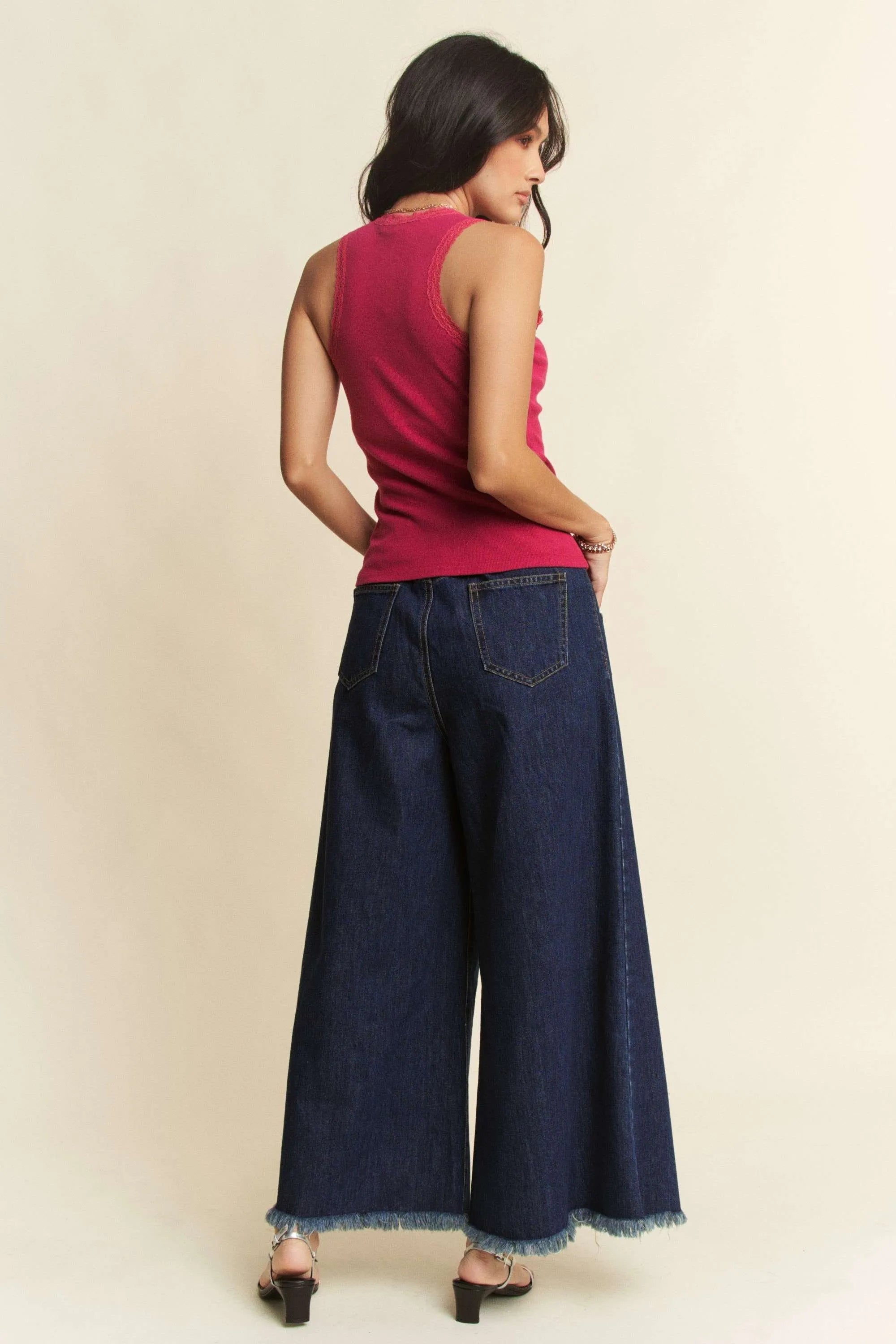 Davi & Dani Patch Pocket Wide Leg Culotte Jeans 6e430ac55c7e441fb3bfa74d1407a8e9-Max-Origin