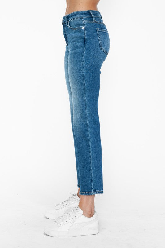 bytos Full Size Cat's Whiskers Mid Rise Ankle Jeans bytos Full Size Cat's Whiskers Mid Rise Ankle Jeans
