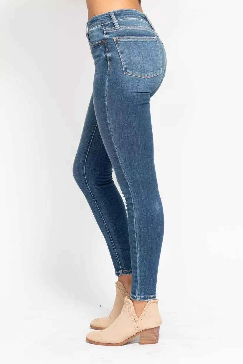 Judy Blue Full Size High Rise Button Fly Skinny Jeans Plus Size Judy Blue Full Size High Rise Button Fly Skinny Jeans Plus Size