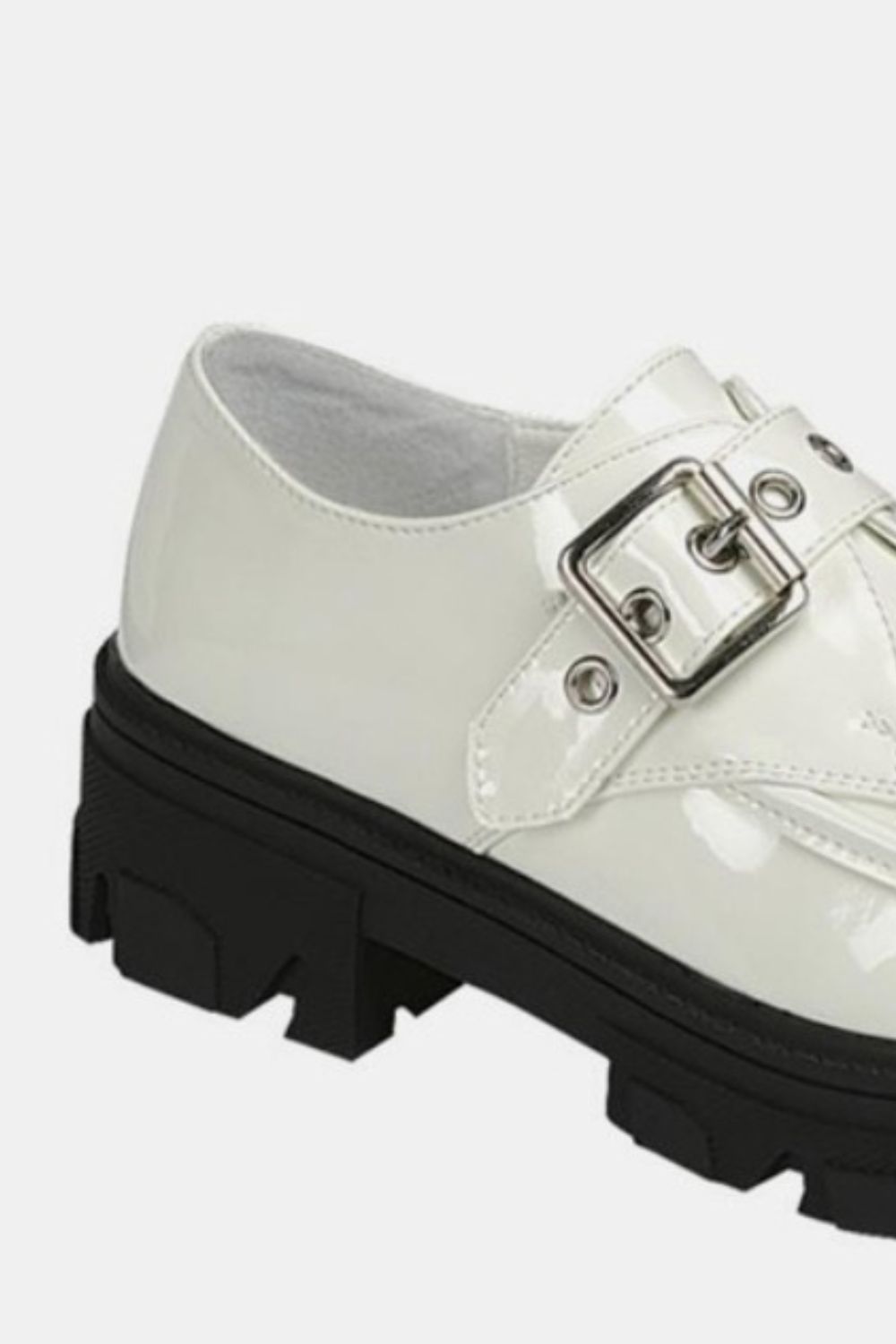 Forever Link Buckled Platform Lug Sole Loafers Forever Link Buckled Platform Lug Sole Loafers