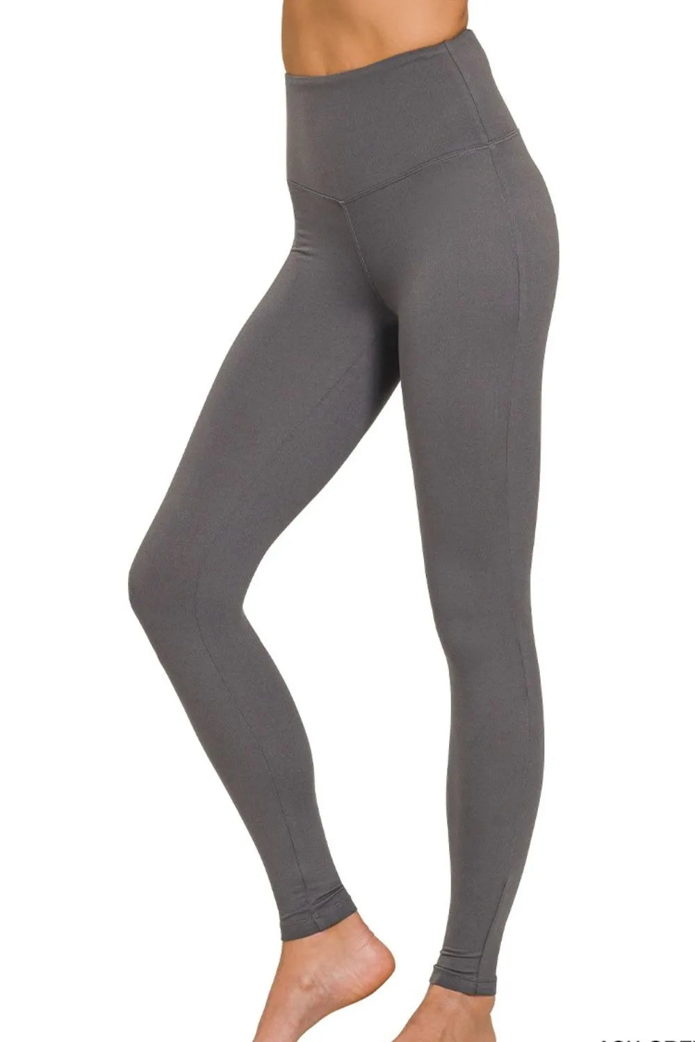 Zenana Premium Microfiber Wide Waistband Leggings 75acbf80-c608-4dd2-9b72-7110ffeef948-Max-Origin