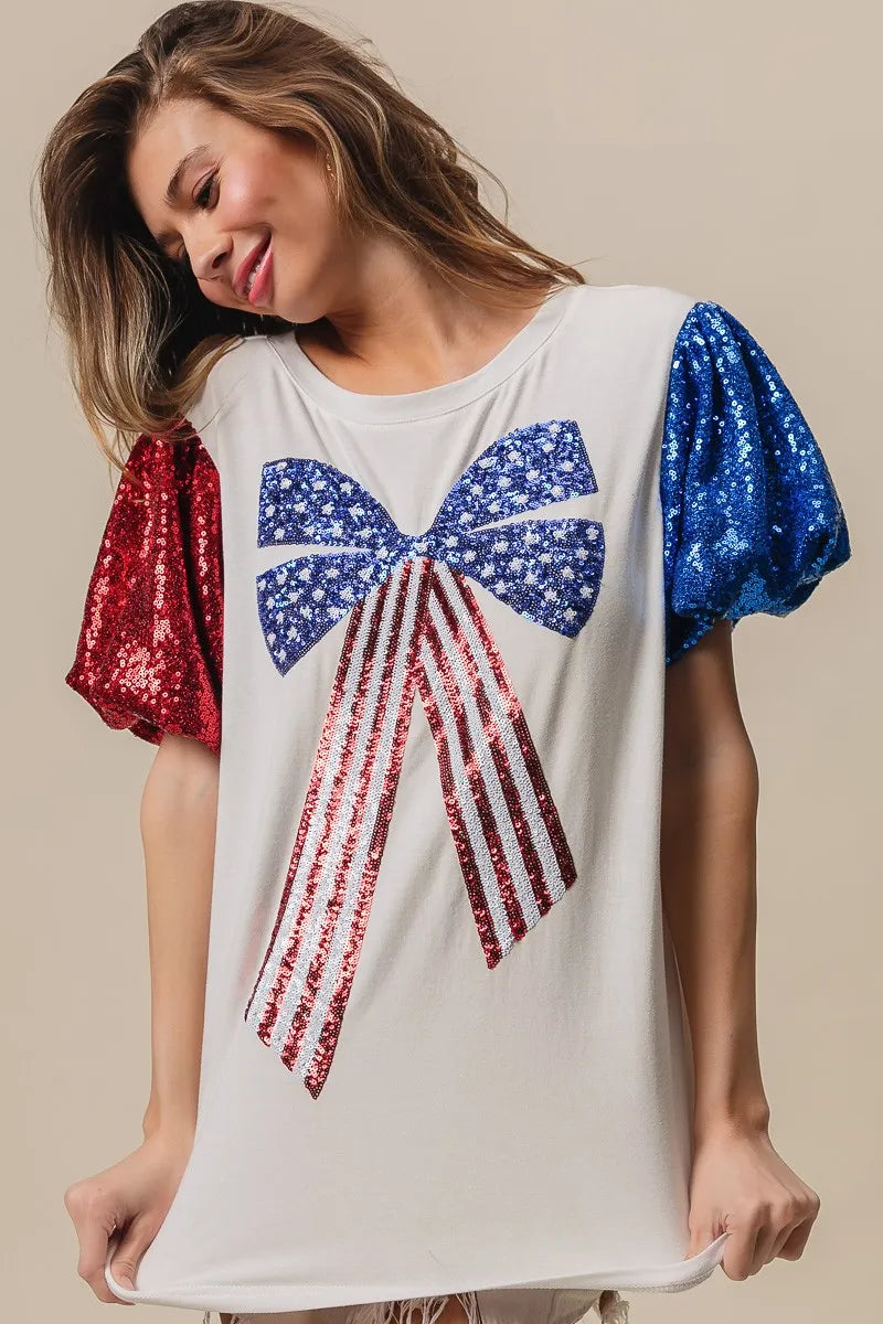 BiBi Sequin American Flag Bow Top 76901b22a84543d8bcbaeea278e47d2d-Max-Origin