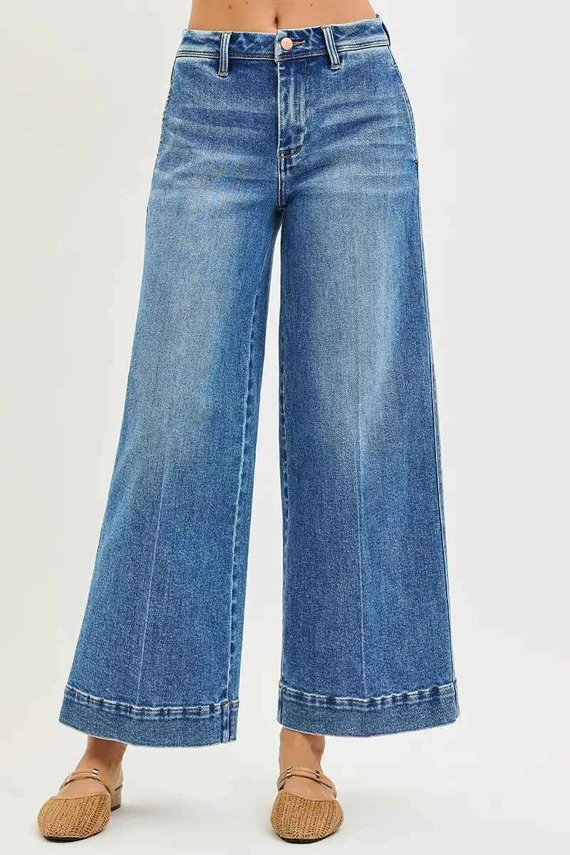 RISEN Slouchy Ankle Wide Jeans RISEN Slouchy Ankle Wide Jeans