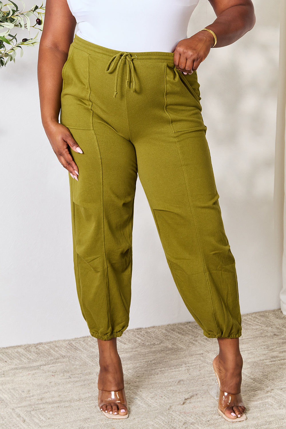 Culture Code Full Size Drawstring Sweatpants with pockets Culture Code Full Size Drawstring Sweatpants with pockets - TopFashionHQ