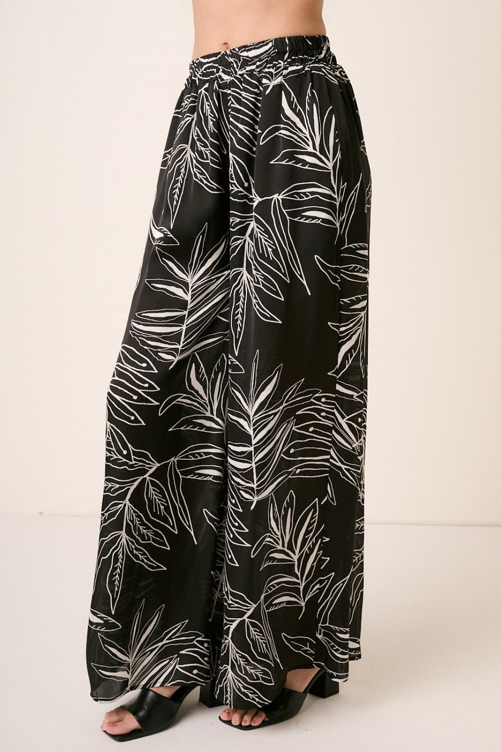 Mittoshop Printed Wide Leg Pants Mittoshop Printed Wide Leg Pants - TopFashionHQ
