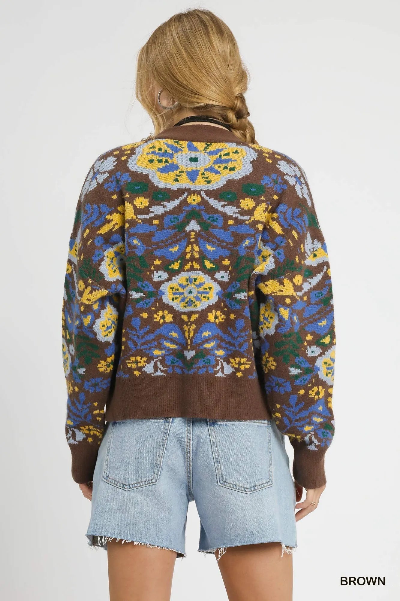 Umgee Floral Knit Button-Up Cardigan 78d192b2-22ff-4c8c-8ab8-403150168bf8-Max-Origin