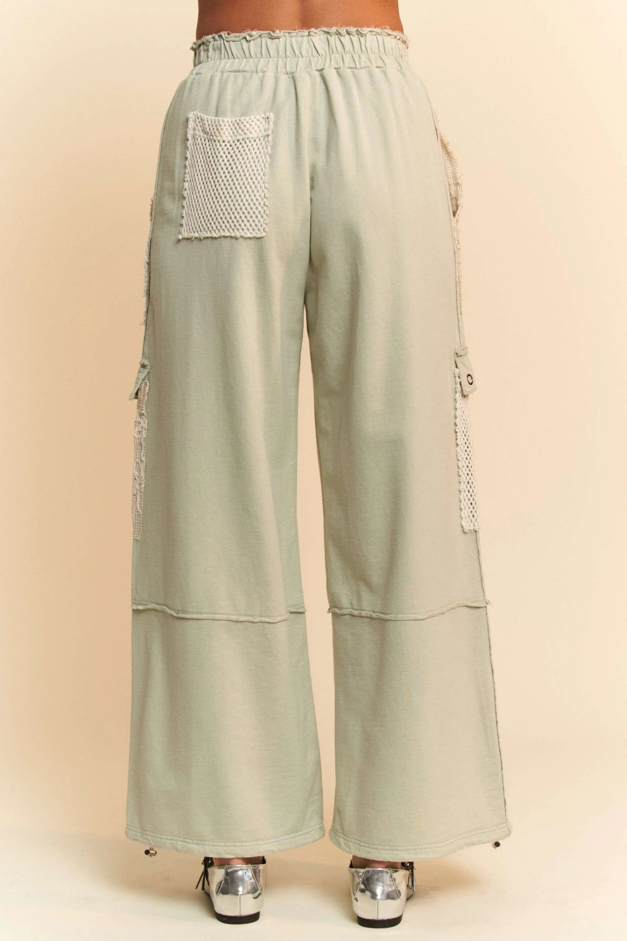 Davi & Dani Lace Patchwork Bottom Opening Adjustable Pants 78d1bbf96d1f4792af961cb910475592-Max-Origin