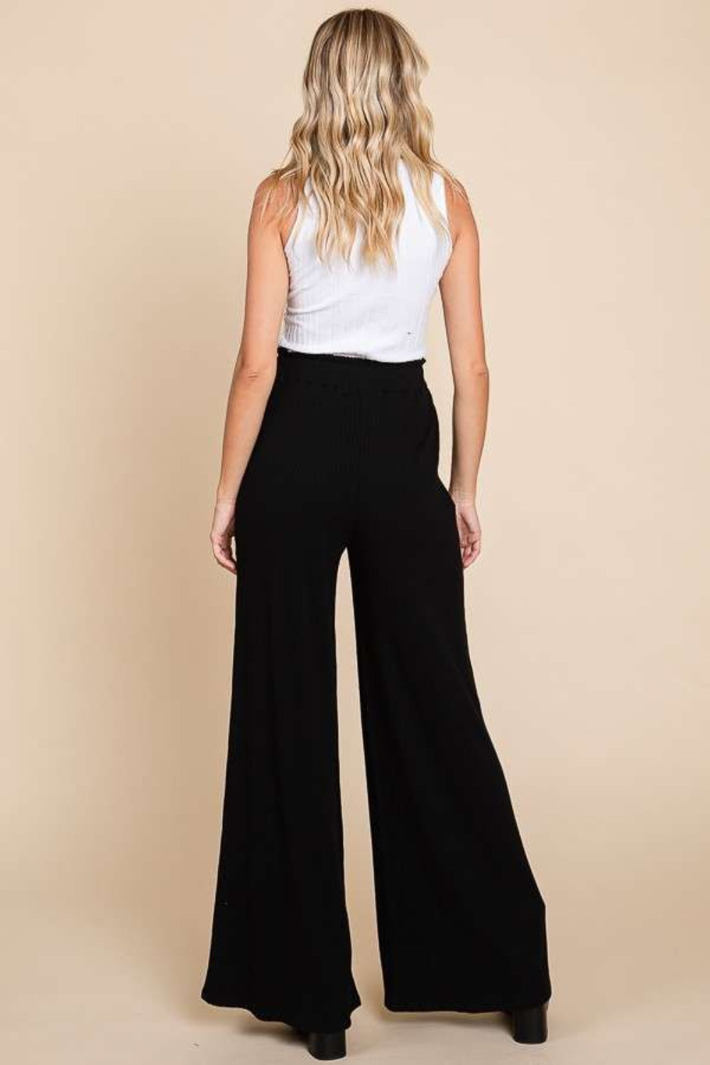 Culture Code Full Size High Waist Wide Leg Pants Culture Code Full Size High Waist Wide Leg Pants - TopFashionHQ