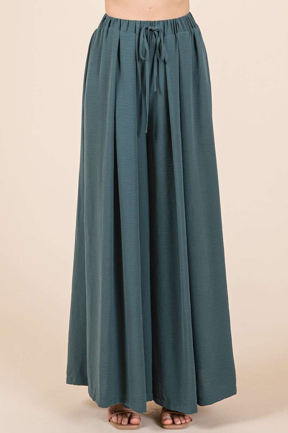Mittoshop Pleated Wide Leg Pants Mittoshop Pleated Wide Leg Pants